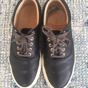 Nisolo Elayna black leather sneakers sz 6 $148